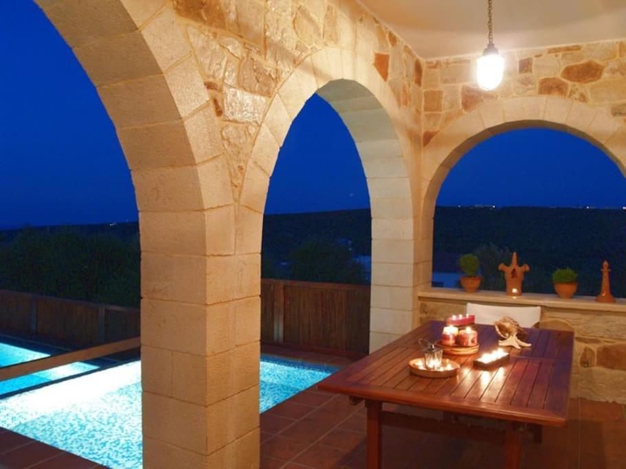 Villa Katerina With Eco Heated Pool Szpiliá Kültér fotó
